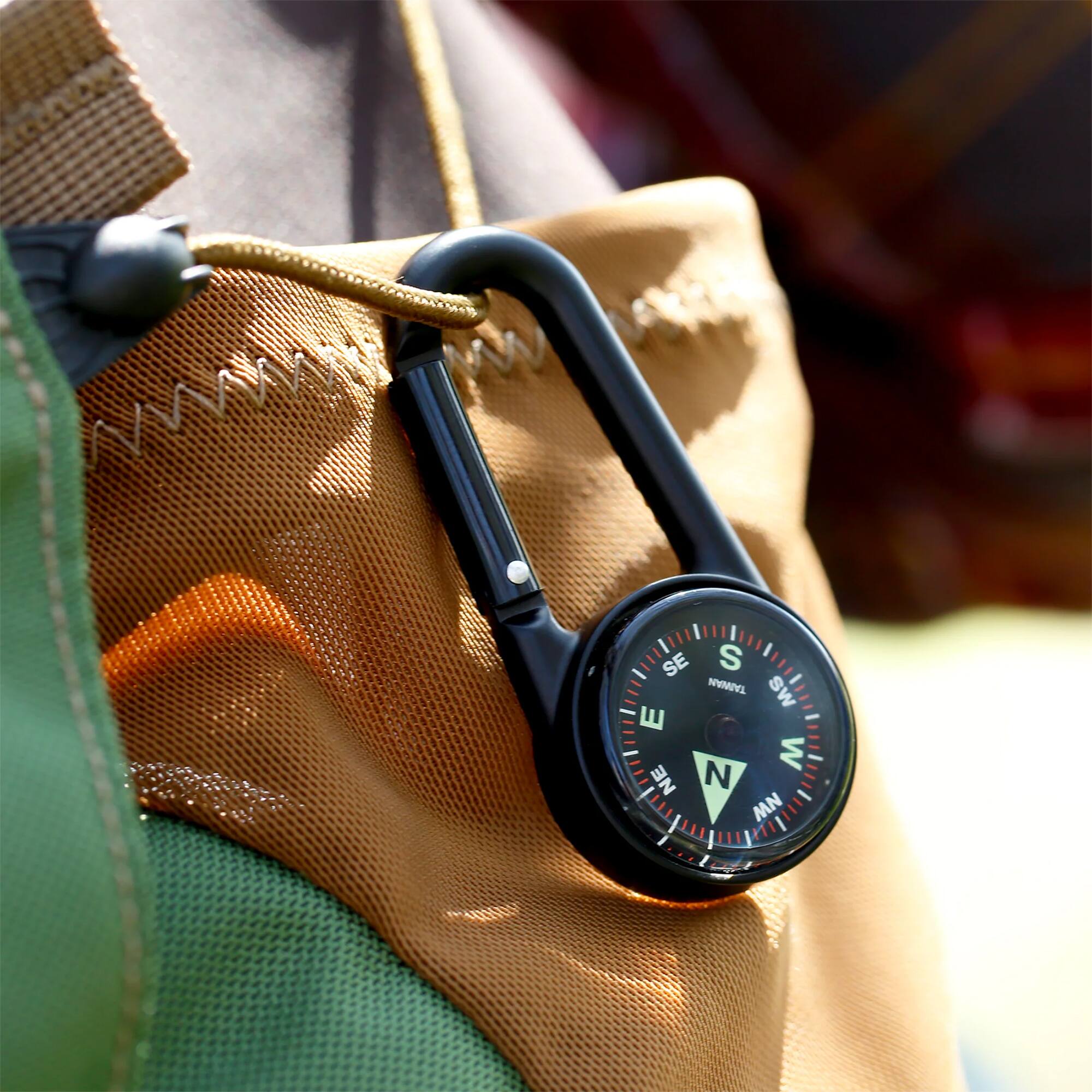Alt View 2. Coghlan’s - Coghlan's Liquid Filled Compass with Built-In Carabiner - Black.