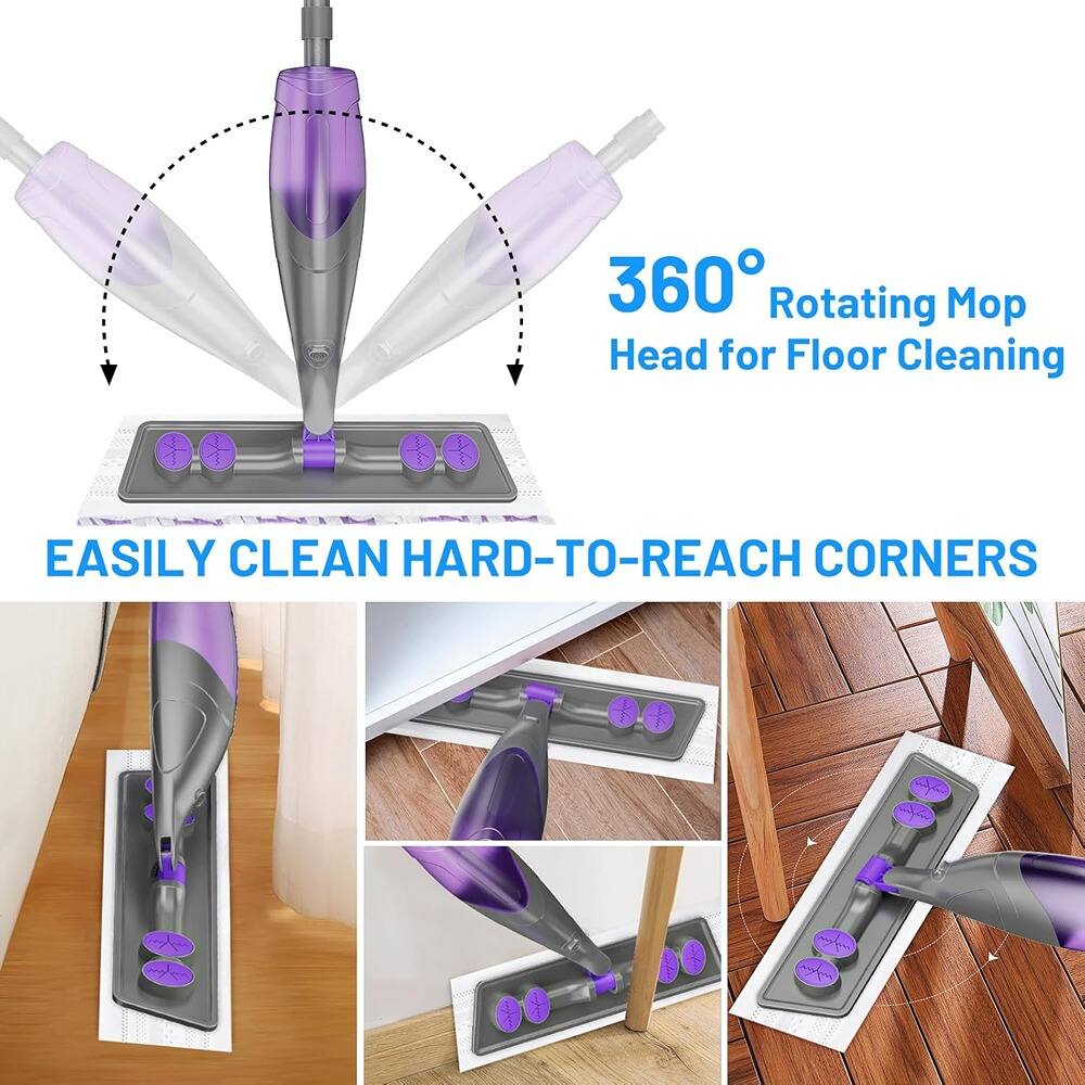 360° Rotating Mop Head for Floor Cleaning

EASILY CLEAN HARD-TO-REACH CORNERS