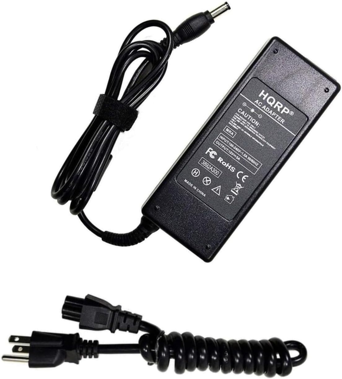 AC HQRP 1 - oi  
CAUTION:  
ADAPTER UNL?  
MRA  
FC OUTPUT: 12VSA  
SA  
RoHS  
5GHZ  
H  
3892A300  
MADE IN CHINA