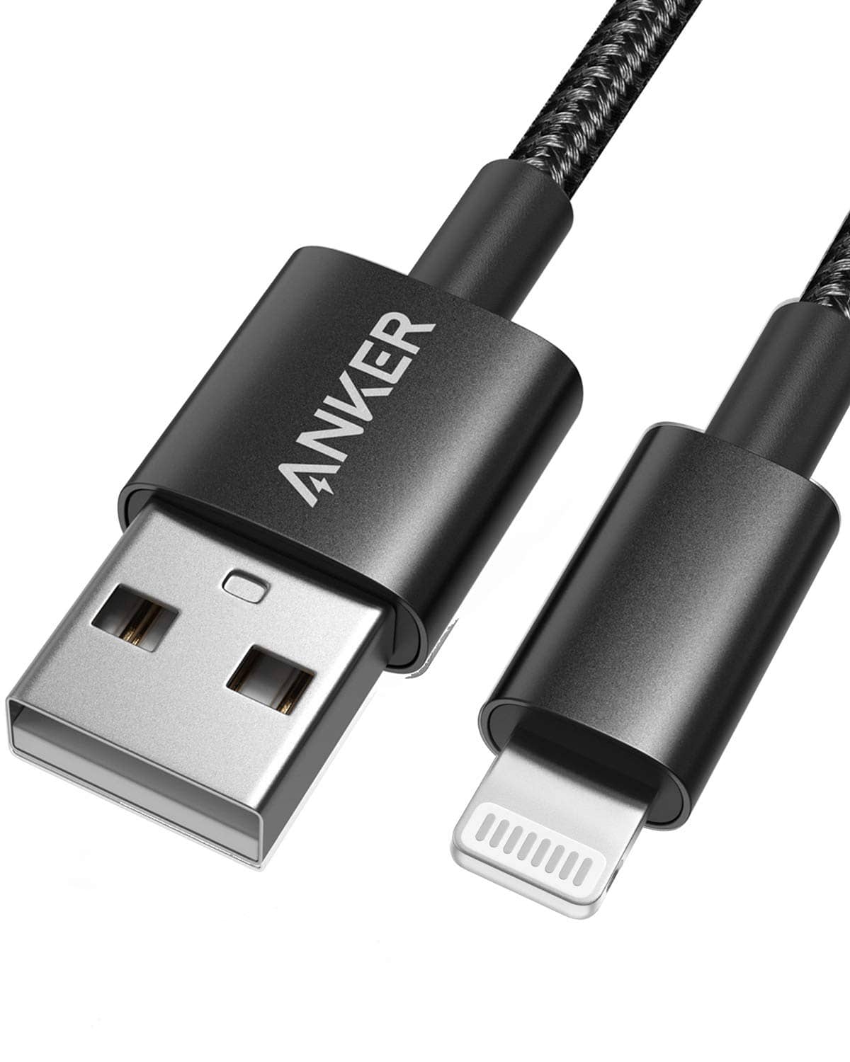 Anker - USB A to Lightning Cable(6FT, 1Pack) - Black