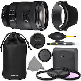 Sony - FE 24-105mm f/4 G OSS Lens (SEL24105G) + AOM Pro Kit Combo Bundle