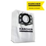 Karcher - WD Wet-Dry Vacuum Replacement Fleece Filter Bags for WD4, WD5, WD5/P, WD6 - 4 Pack