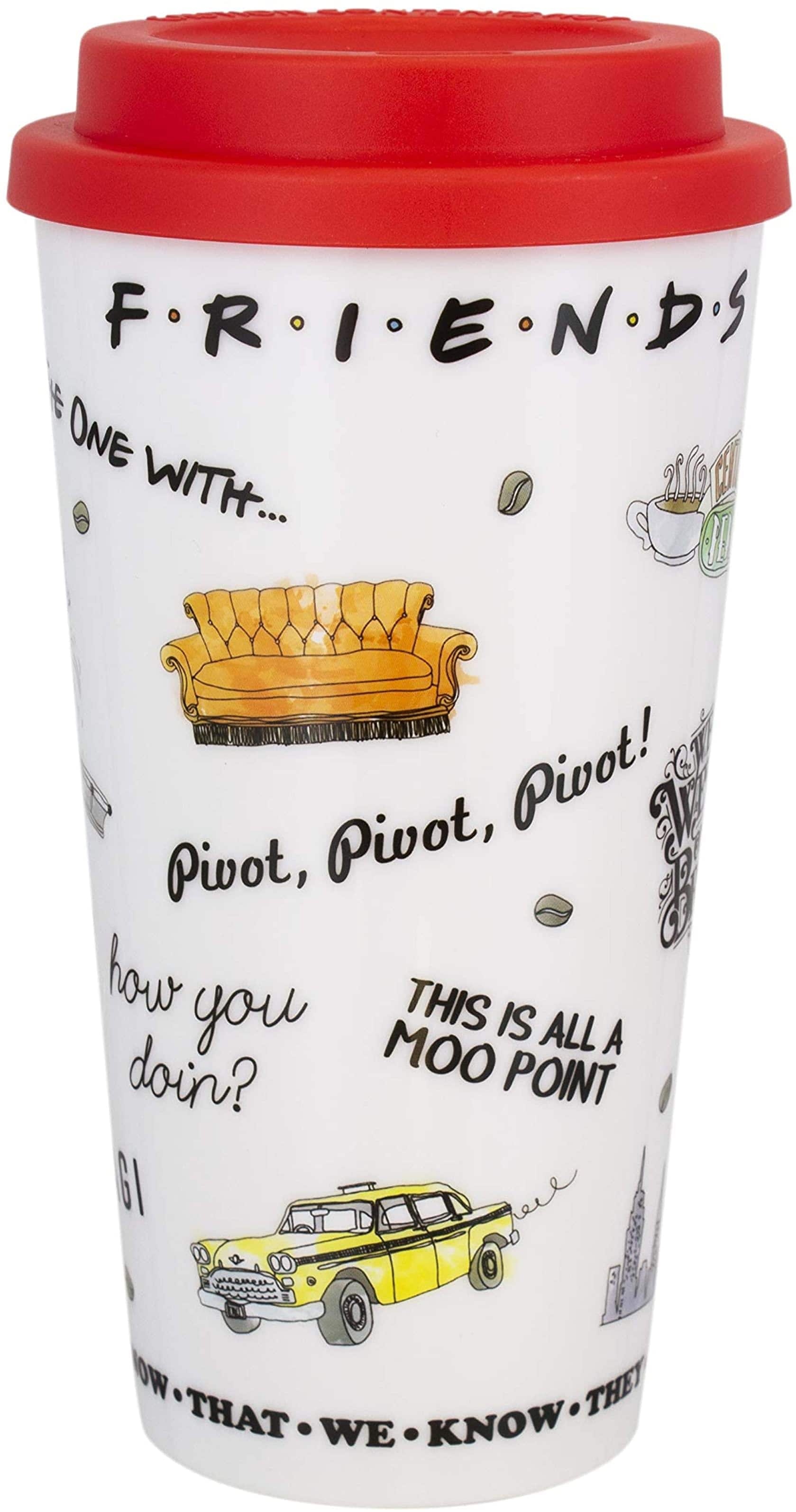 Paladone - Friends Central Perk 15oz Travel Mug - White