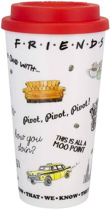 Paladone - Friends Central Perk 15oz Travel Mug - White