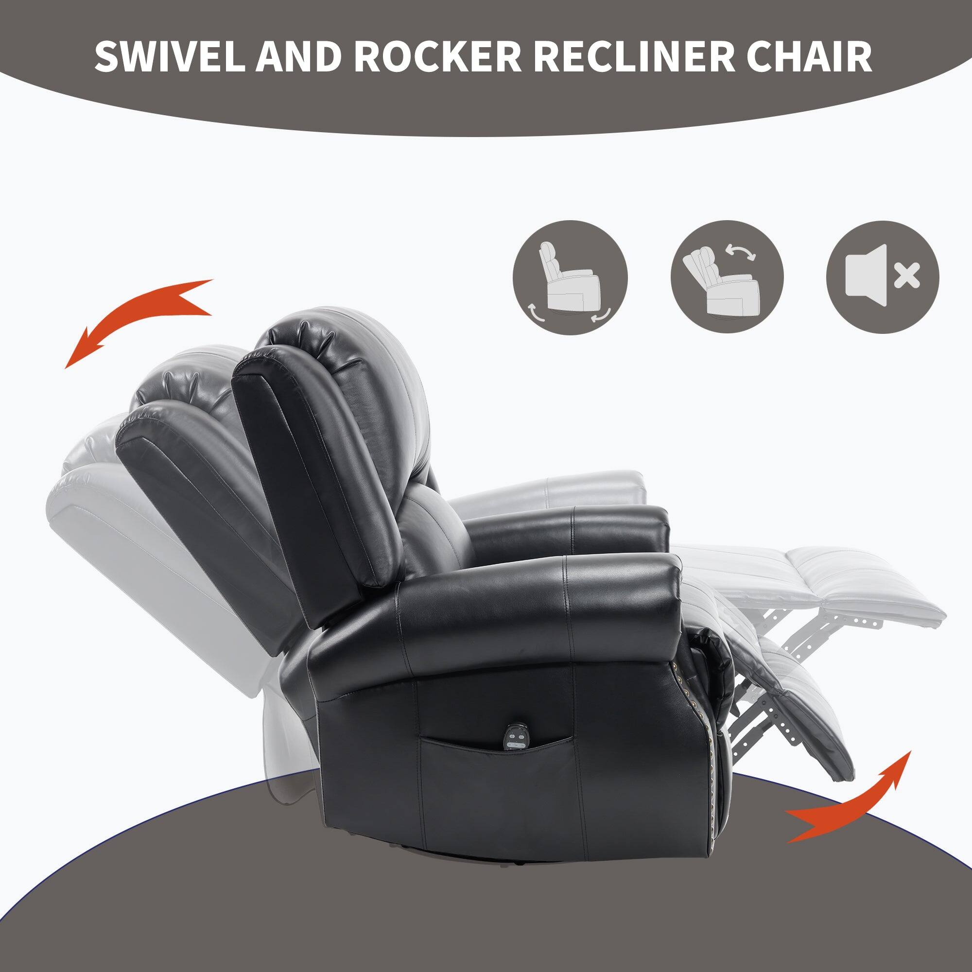 SWIVEL AND ROCKER RECLINER CHAIR