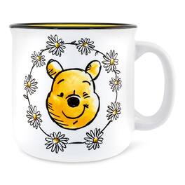 Disney - Winnie the Pooh "Enjoy The Little Things" Ceramic Camper Mug | Holds 20 Ounces - White