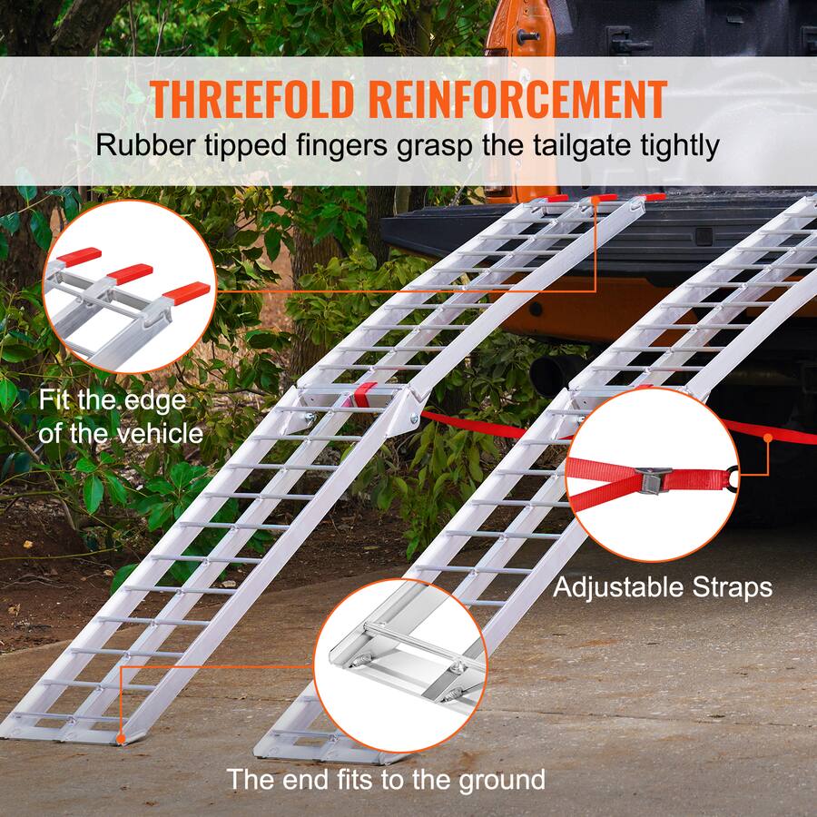 Mtb Start Ramp VEVOR Aluminum Ramps, 1500 lbs Folding Loading Ramps for Pickup Trucks ...