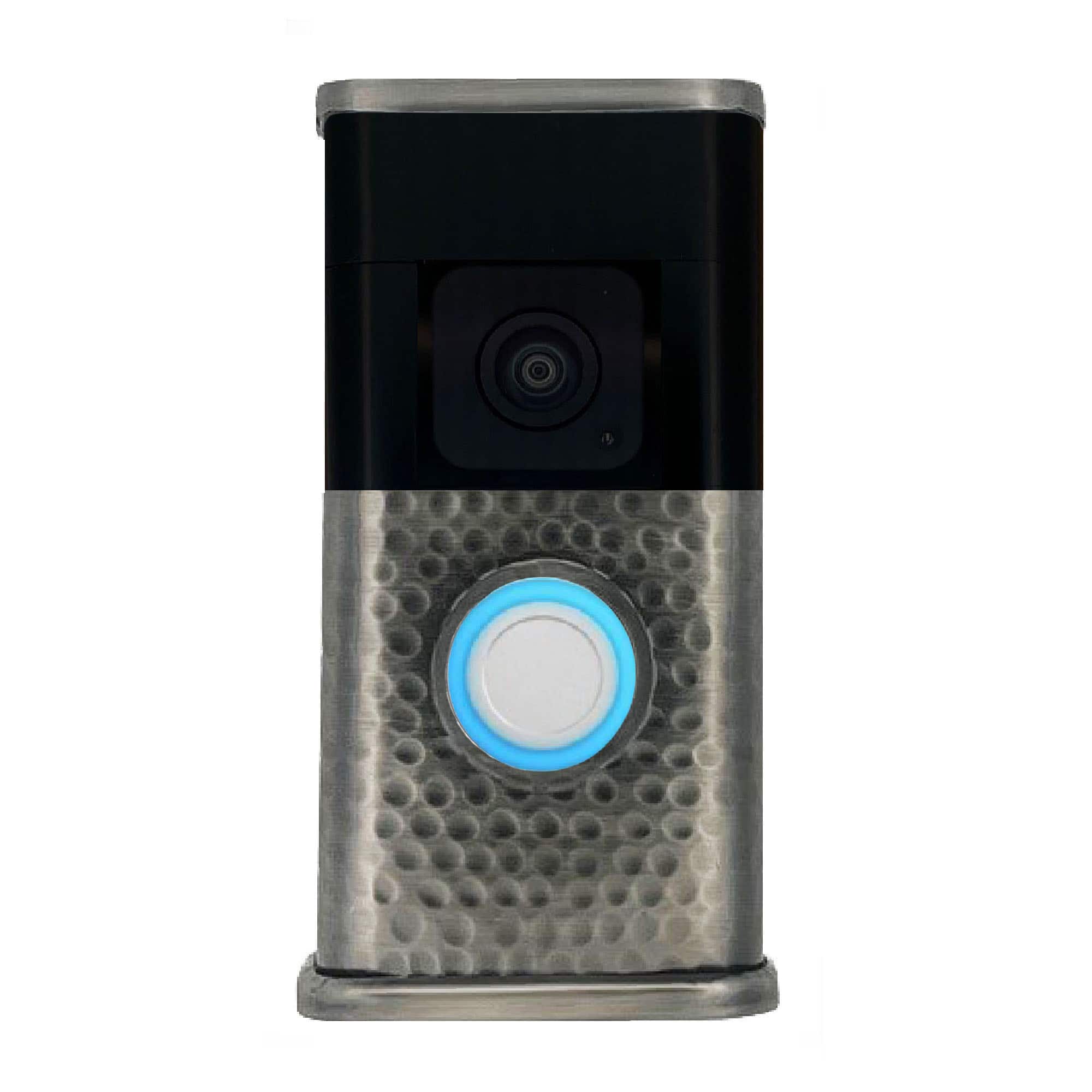 Photos - Mount/Stand COVER Michael Healy - Hammered Video Doorbell   - Antique Pewter MHVR30055 (Ring 3, 3 Plus, 4, Battery Plus and Battery Pro)