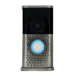 Michael Healy - Hammered Video Doorbell Cover (Ring 3, 3 Plus, 4, Battery Plus and Battery Pro) - Antique Pewter