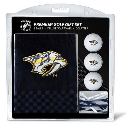 NHL PREMIUM GOLF GIFT SET
3 BALLS • DELUXE GOLF TOWEL • GOLF TEES