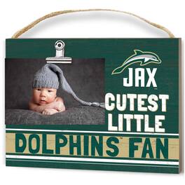 Jardine - JU Dolphins 8'' x 10'' Cutest Little Weathered Logo Clip Photo Frame - Green