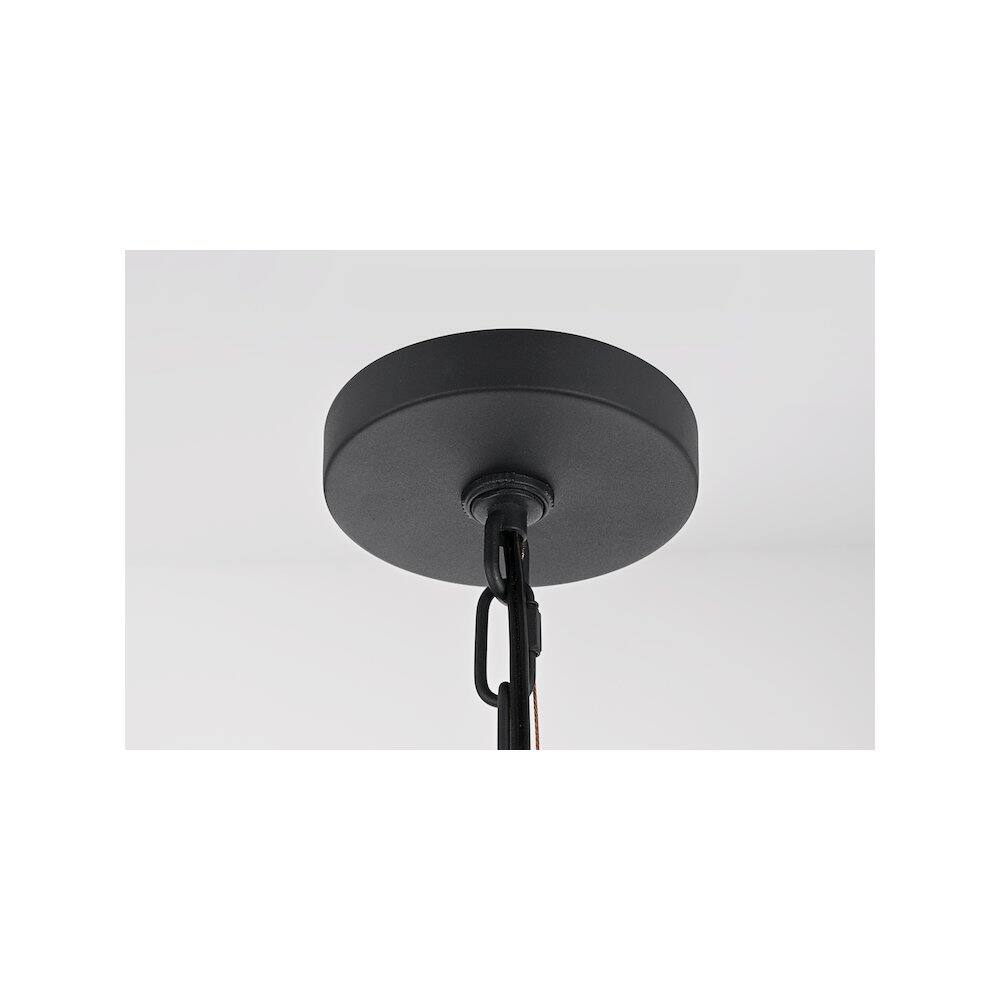 Alt View 1. Elegant Lighting - Riggs 8 x 15 inch Outdoor Pendant in Black - Black.