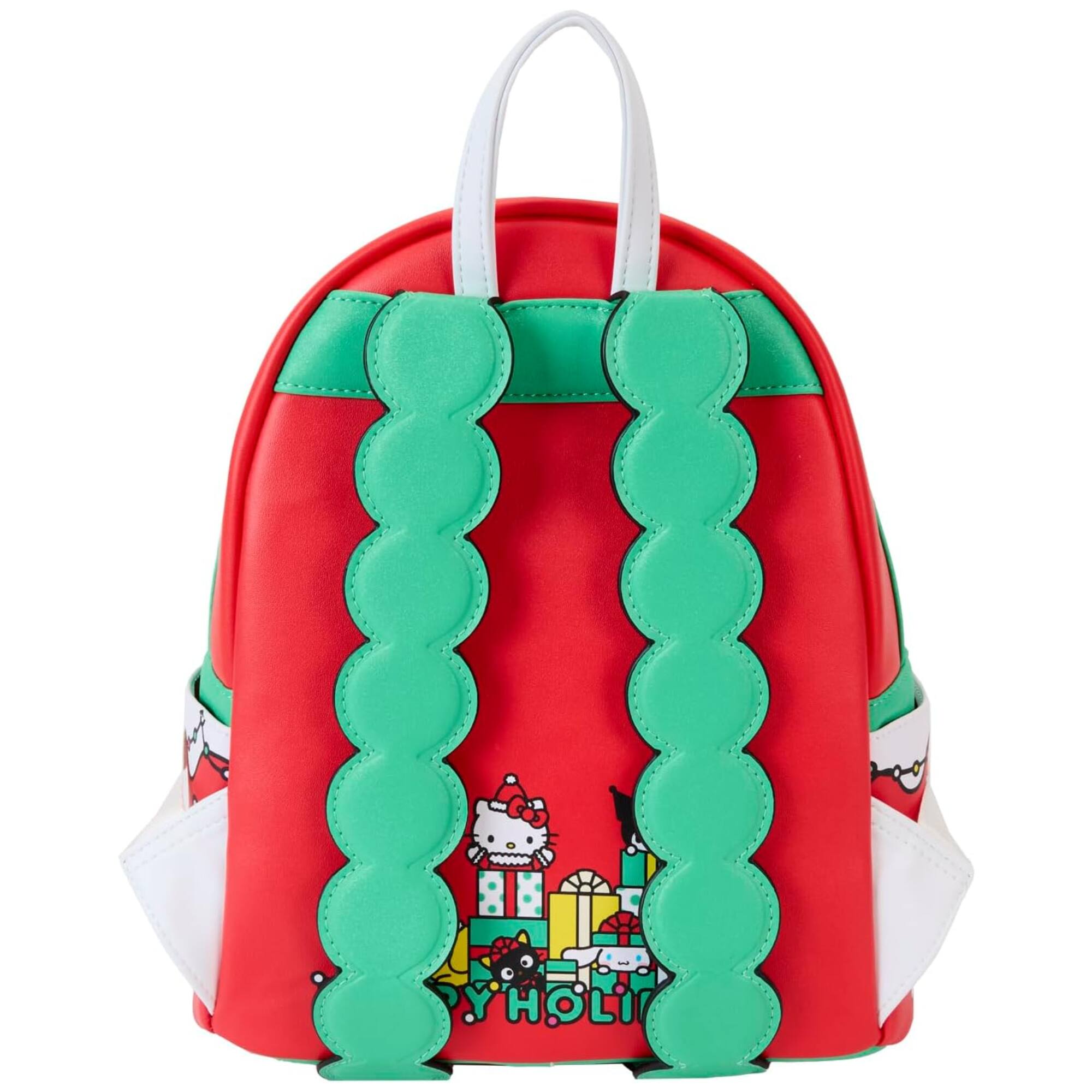 Alt View 3. LoungeFly - Loungefly Sanrio Hello Kitty Winter Wonderland Red Mini Backpack - Multicolored.