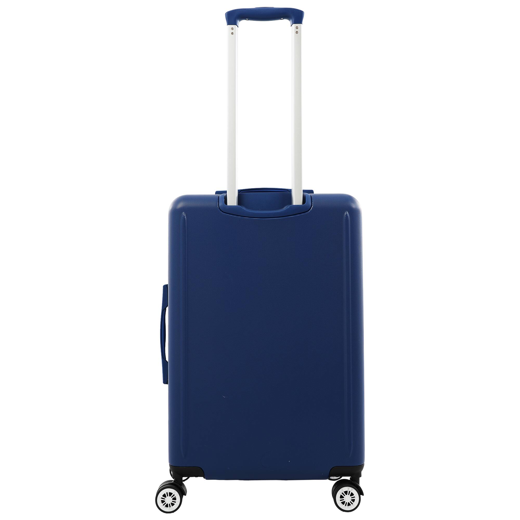 Back. Tommy Bahama - 26" Hardside Spinner Luggage with 3D Pineapple - Blue.