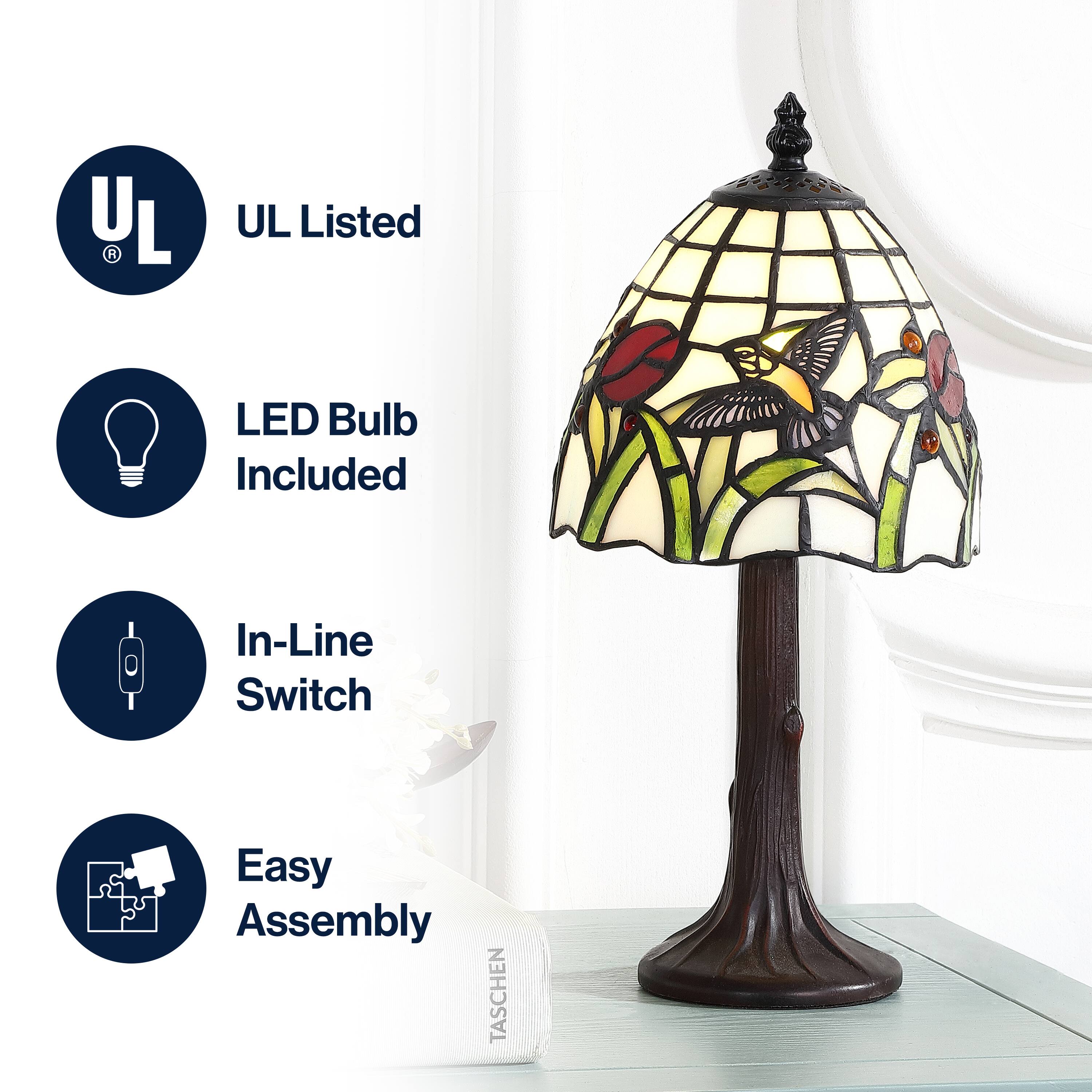 - UL Listed
- LED Bulb Included
- In-Line Switch
- Easy Assembly
