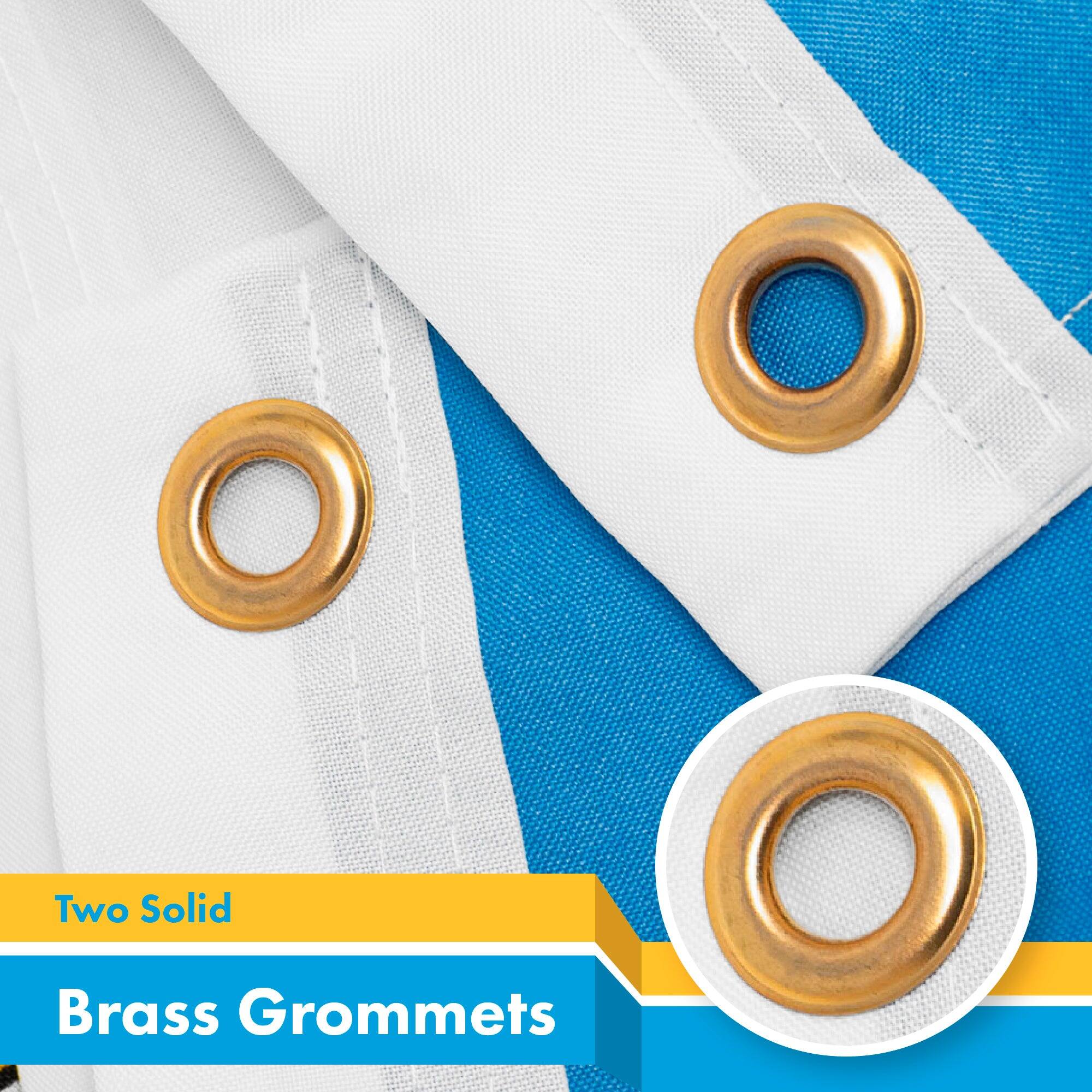 Two Solid Brass Grommets