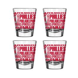 Logo Brands - 4-Pack 2oz. Shot Glass Set - Multicolor