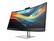 Alt View 9. HP - HP 740pm 40" Class Webcam 5K2K WUHD Curved Screen LED Monitor - 21:9 - Black, Silver - black.
