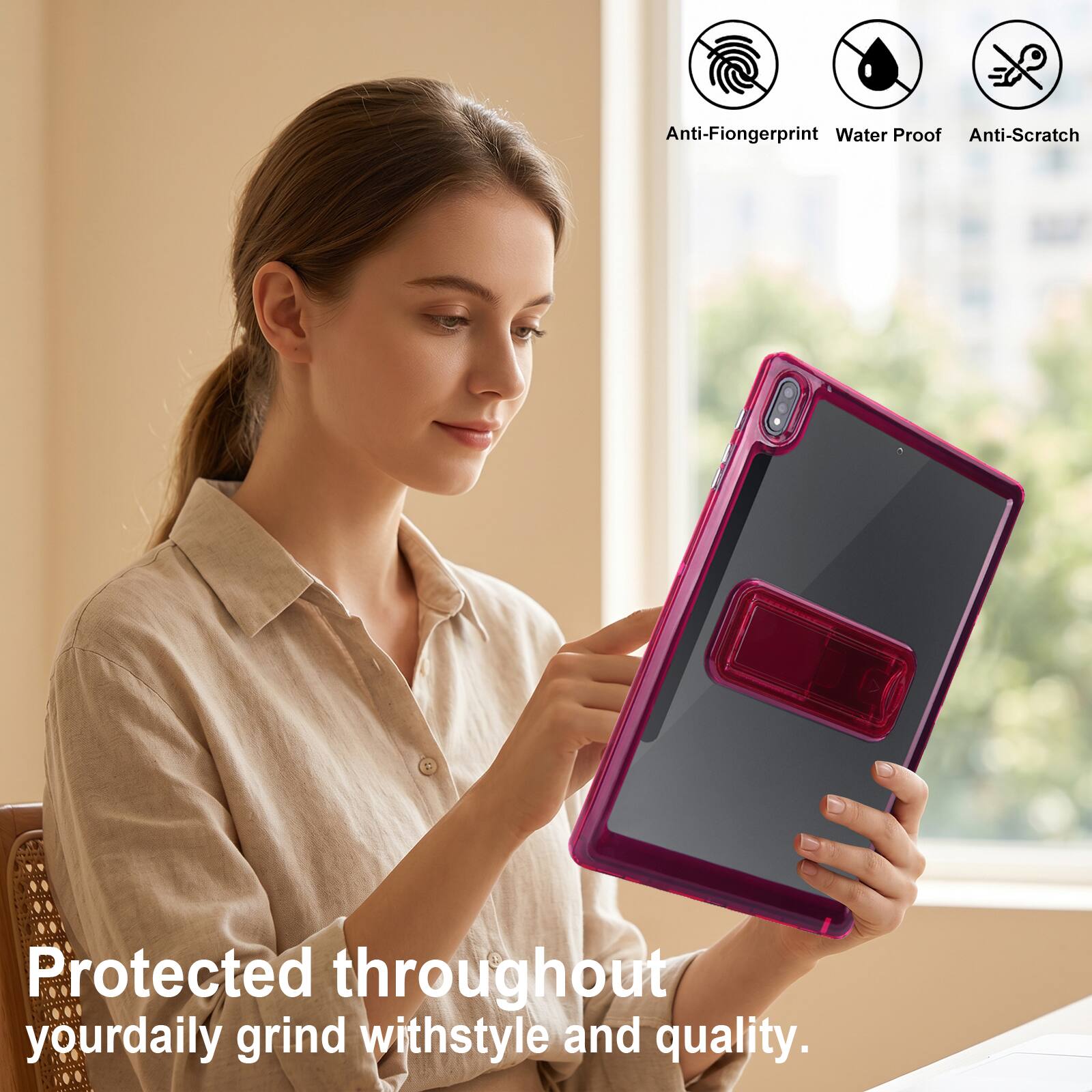 Anti-Fingerprint Water Proof Anti-Scratch Protected throughout your daily grind with style and quality.