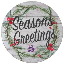 Jardine - Sewanee Tigers 20'' x 20'' Season's Greetings Circle - White