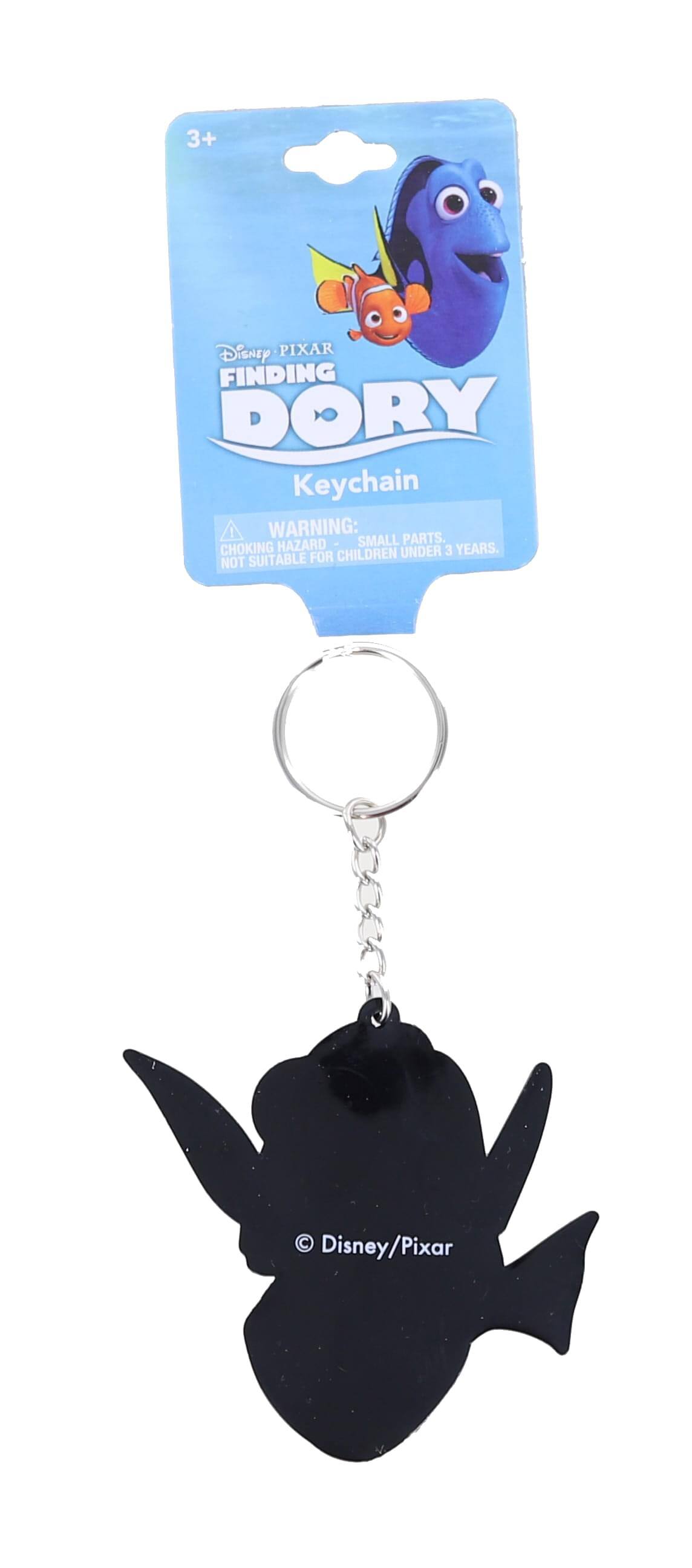 3+  
Disney Pixar  
FINDING DORY  
Keychain  

WARNING: CHOKING HAZARD - SMALL PARTS. NOT SUITABLE FOR CHILDREN UNDER 3 YEARS.  

© Disney/Pixar