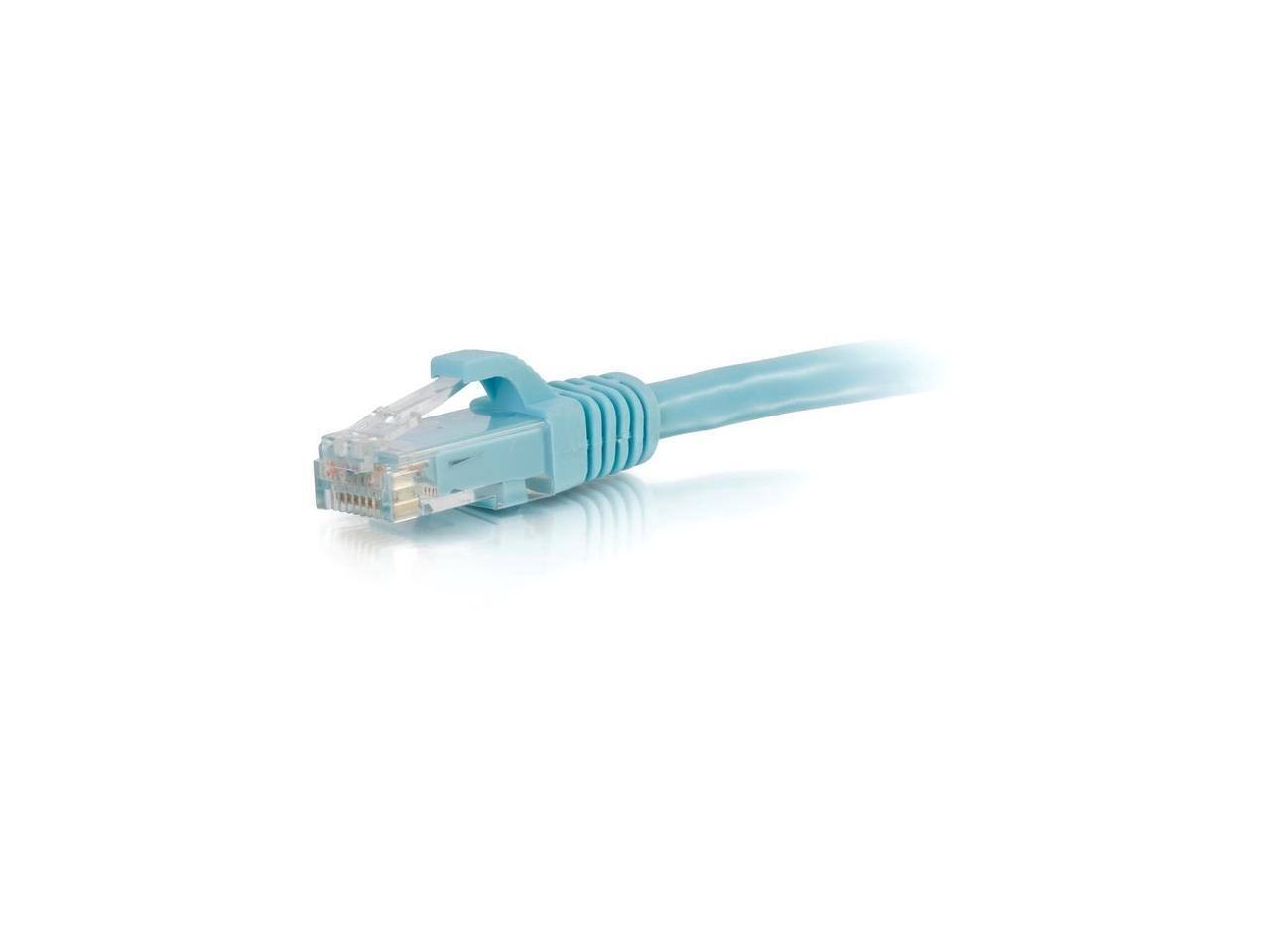 Alt View 4. Cables to Go - C2G 00763 7FT CAT6A SNAGLESS UNSHIELDED (UTP) ETHERNET NETWORK PATCH CABLE - AQUA.