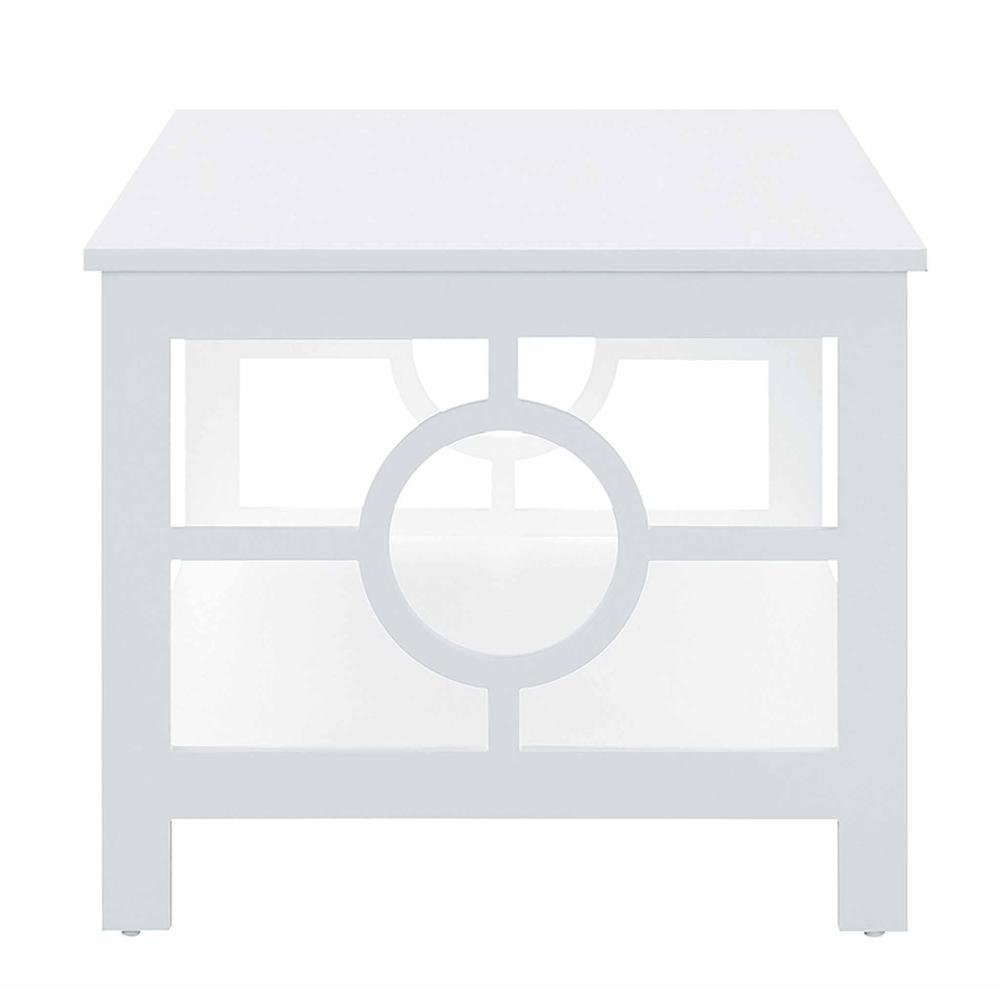Back. Convenience Concepts - Ring Coffee Table - White.
