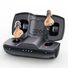 iBstone - Nova Mini Hearing Aids for Seniors Adults – Superior Sound Quality & Smart Noise Cancelling - Beige