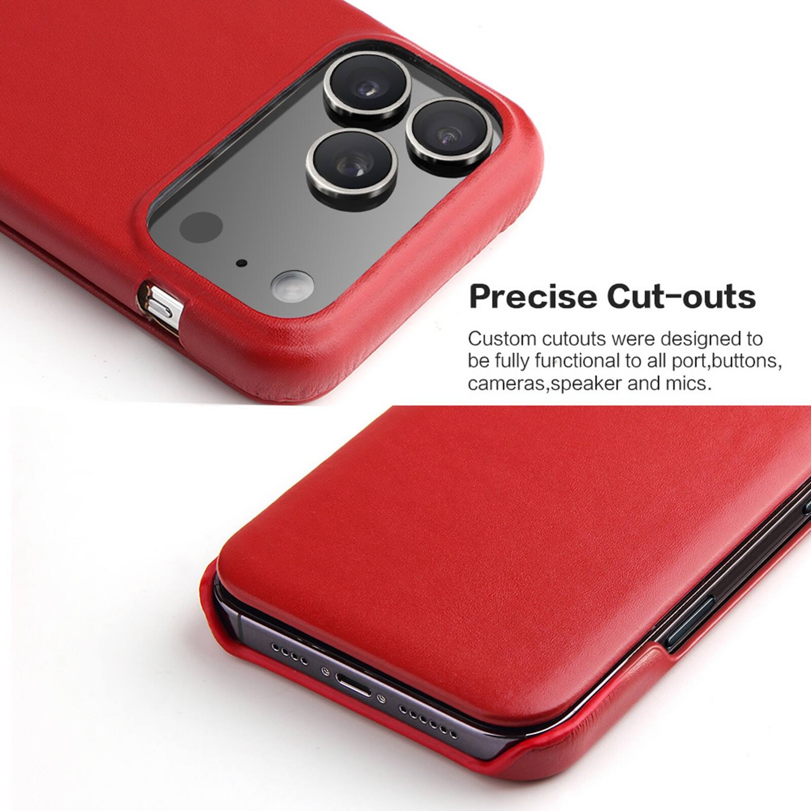 Precise Cut-outs

Custom cutouts were designed to be fully functional to all port, buttons, cameras, speaker and mics.