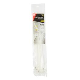 Gardner Bender - 11 in. L Clear Self-Cutting Cable Tie 20 pk