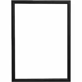 Deflecto - Wall Mount Snap Frame 9.75 x 12.25 Size Holds 8.50 11 Front Loading Anti glare Aluminum Plastic Black