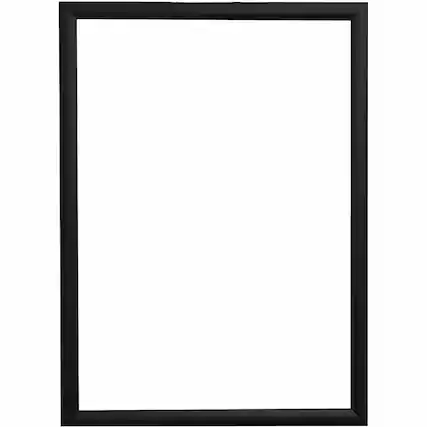 Front. Deflecto - Deflecto Wall Mount Snap Frame 9.75 x 12.25 Size Holds 8.50 11 Front Loading Anti glare Aluminum Plastic Black.
