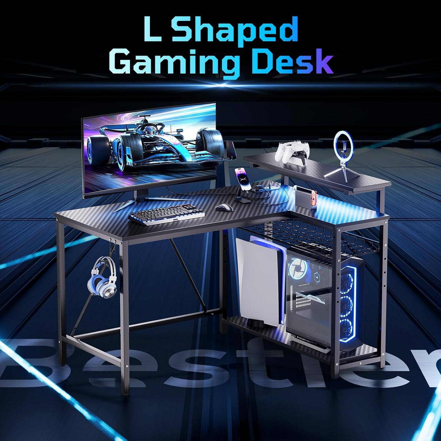 L Shaped Gaming Desk