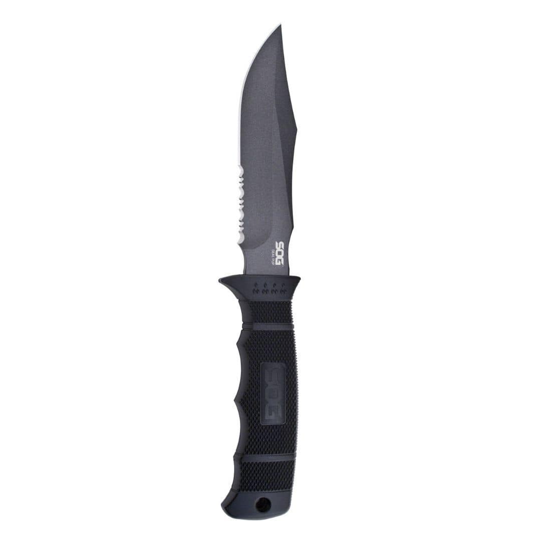 SOG - Seal Pup Tactical Fixed Knife with Steel Blade and Kydex Sheath