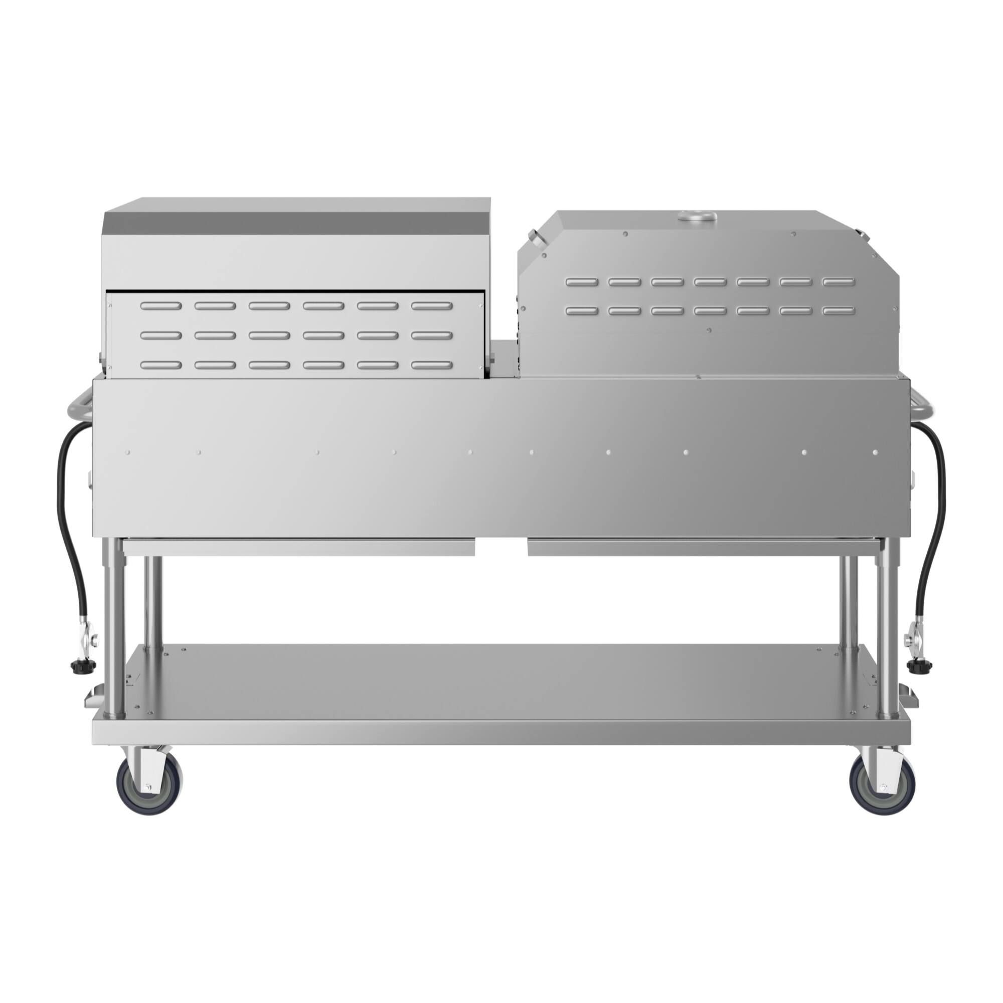 Alt View 8. Koolmore - 72 in. Commercial Outdoor Propane Gas Grill with 36 in. Roll Dome Cover and 36 in. Pizza Oven in Stainless-Steel - Stainless Steel.