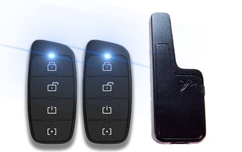Alt View 1. MPC - Plug-n-Play (2) 4-Button 2-Way Remote Start Kit For 2011-2014 Chrysler 200 - Black.