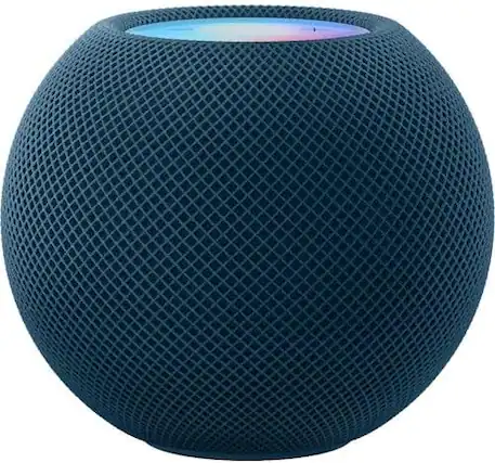 Front. Apple - HomePod mini - Blue - Blue.