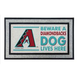 Jardine - Arizona Diamondbacks 18" x 30" Indoor/Outdoor Team Dog Lives Here - Multicolor