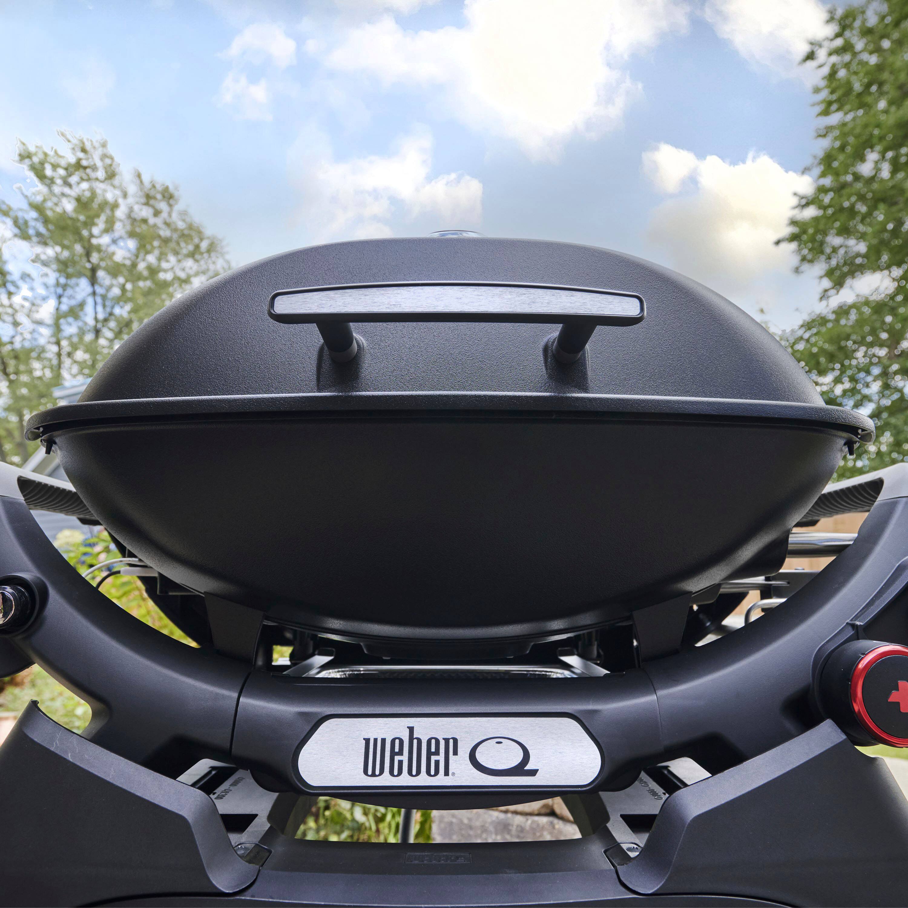 Alt View 18. Weber - Q 2800N+  liquid Propane Gas Grill With Stand - Mindnight Black.