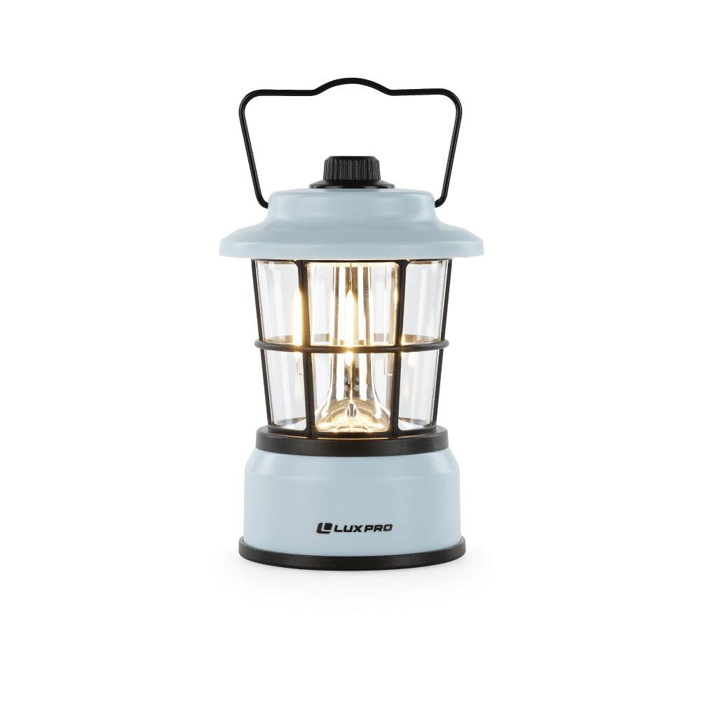 Angle. LUXPRO - Retro LED Lantern, 265 Lumens - Blue.
