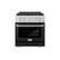 Front. ZLINE - 30 in. Wide 4 Burner 4.2 cu. ft. Freestanding Paramount Dual Fuel Range with DuoPro Cooktop - Satin Steel/Black Matte.