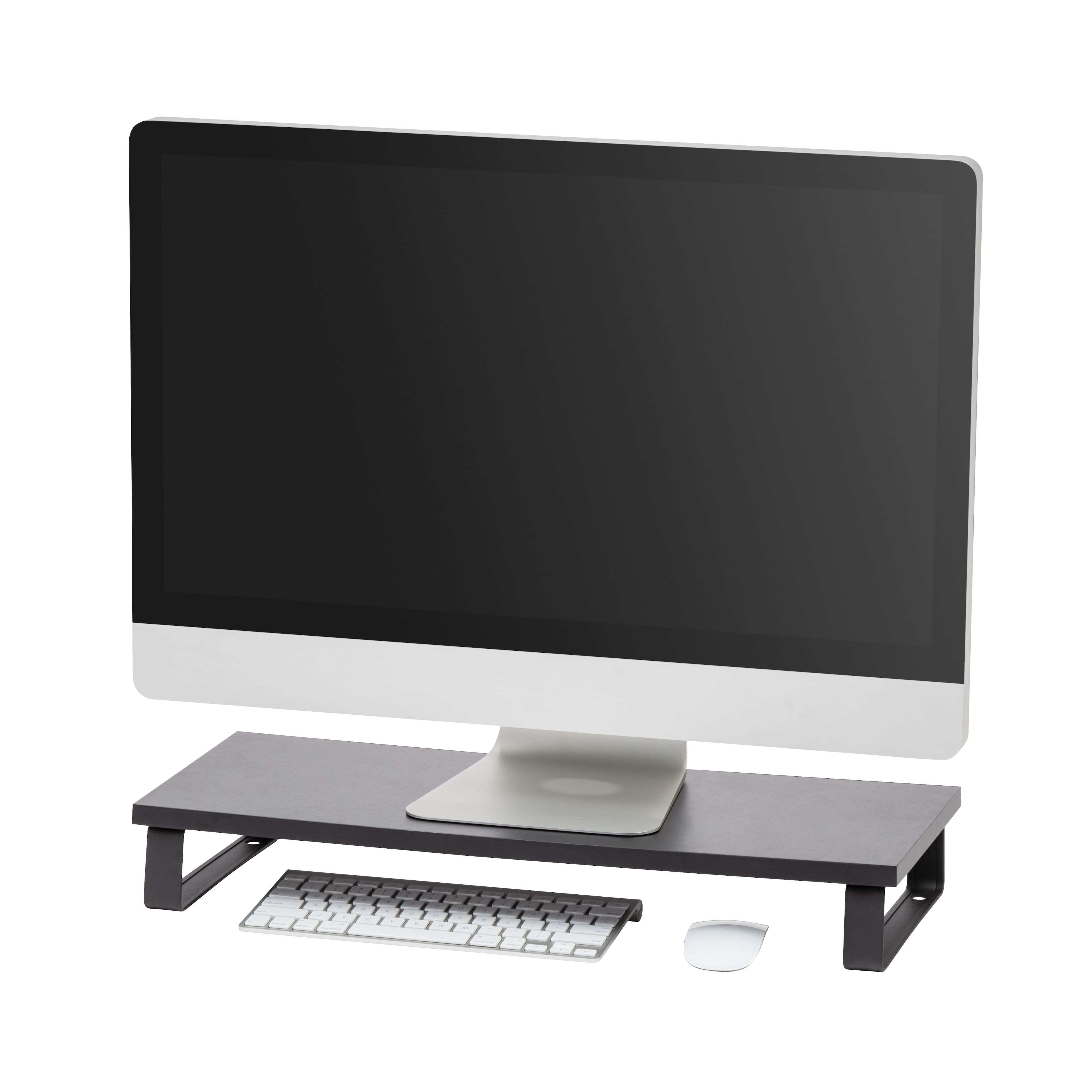 IRIS USA - Computer Monitor Stand for Desk - Black