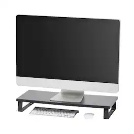 IRIS USA - Computer Monitor Stand for Desk - Black