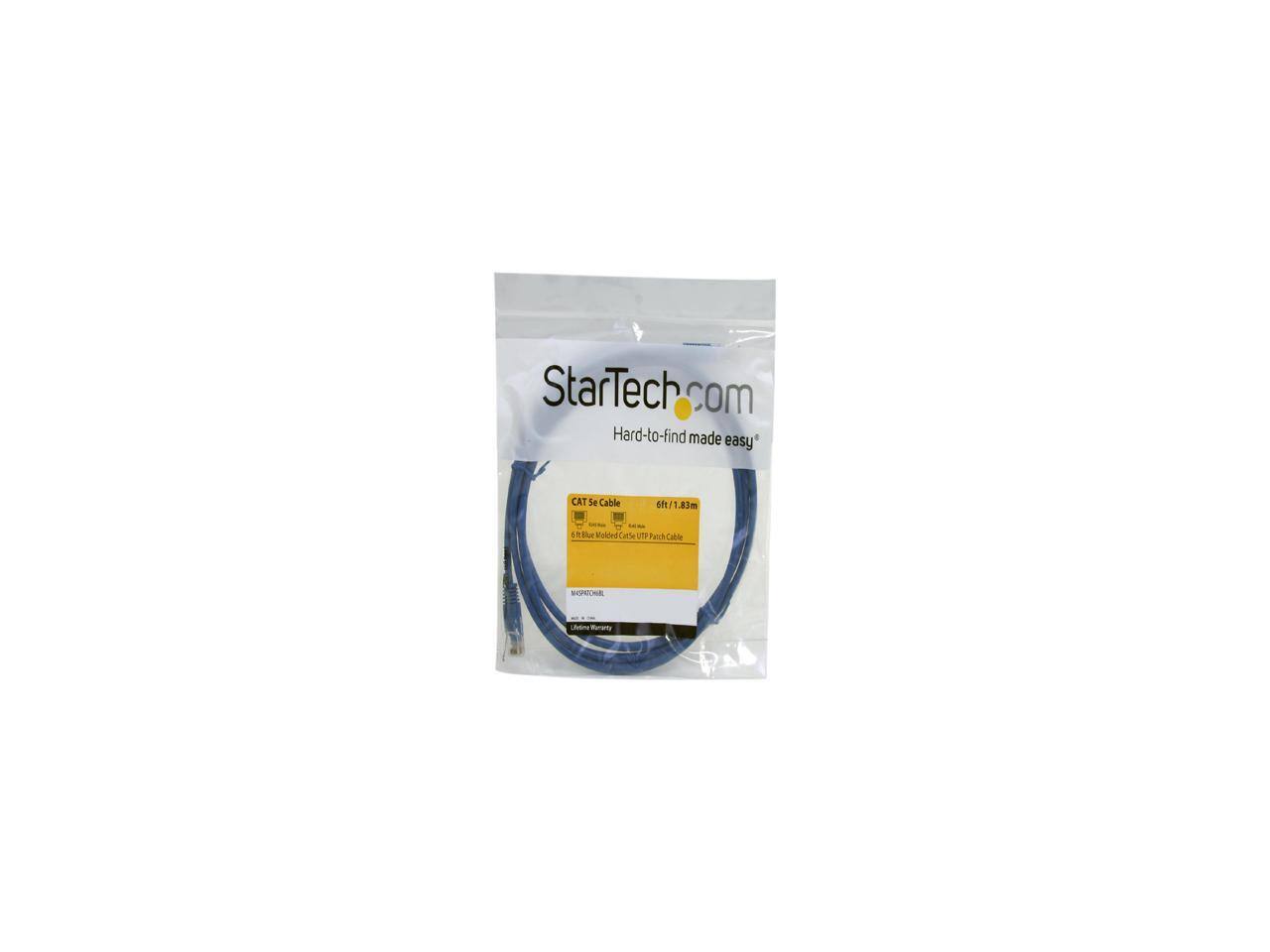StarTech.com Hard-to-find made easy CAT 5e Cable 6ft / 1.83m 83 udCardeUTP Patch Cable