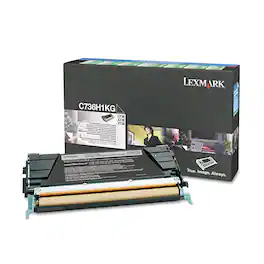 Lexmark - C736H1KG Return Program 12,000 Page-Yield High-Yield Toner - Black