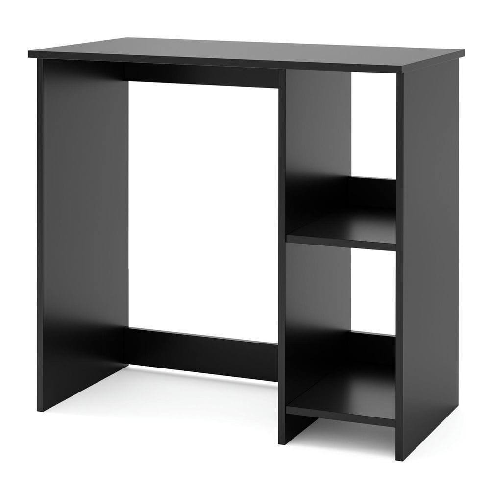 Alt View 1. Kadyn - 31.5-Inch Modern Home Office Desk - 2 Compartments, Black - Black.