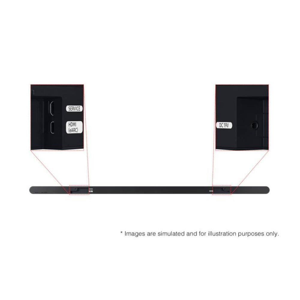 SERVICE HDMI (eARC) DC19V  
*Images are simulated and for illustration purposes only.