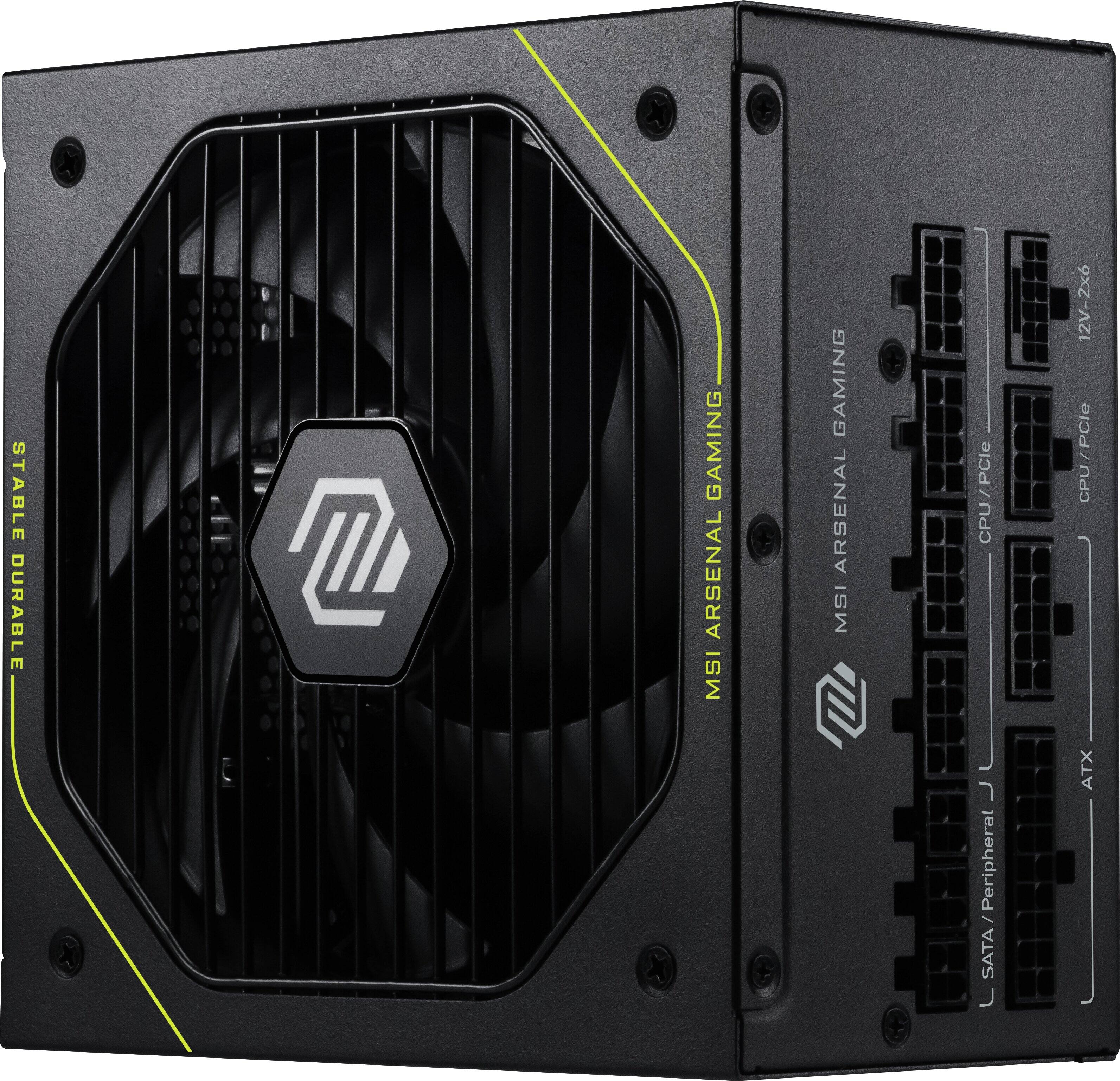 STABLE & DURABLE MSI GAMING ARSENAL MSI CPU/PCIe 12V-2x6 CPU/PCIe CPU Peripheral SATA ATX