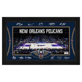 Highland Mint - New Orleans Pelicans 2025 Facsimile Signature Court Framed Picture - Multicolor