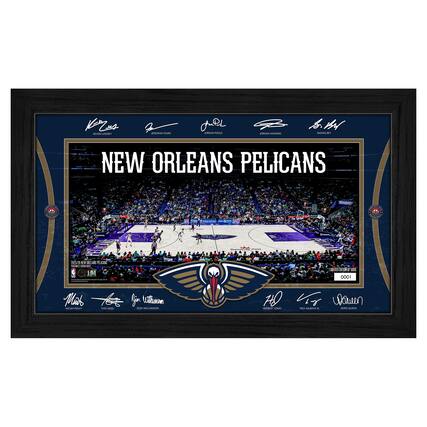 Sure, here is the corrected and grouped text from the image:
---
**NEW ORLEANS PELICANS**
**2021-22 NEW ORLEANS PELICANS**
**LIMITED EDITION OF 500**
**0001**
**SIGNATURES:**
- Kevin Love
- Jordan Evans
- Jaxson Hayes
- Josh Hart
- Nickeil Alexander-Walker
- Herb Jones
- Trey Murphy IV
- Zion Williamson
- Tyrese Maxey
- Darius Garland
- Devonte' Graham
- Derrick Favors
- Eric Gordon
- Jrue Holiday
- Brandon Ingram
- Khris Middleton
- Jrue Holiday
- Zion Williamson
- Tyrese Maxey
- Darius Garland
- Devonte' Graham
- Derrick Favors
- Eric Gordon
- Jrue Holiday
- Brandon Ingram
- Khris Middleton
**NBA**
**HM**
---
This text includes the team name, the season, the limited edition number, and the signatures of various players.